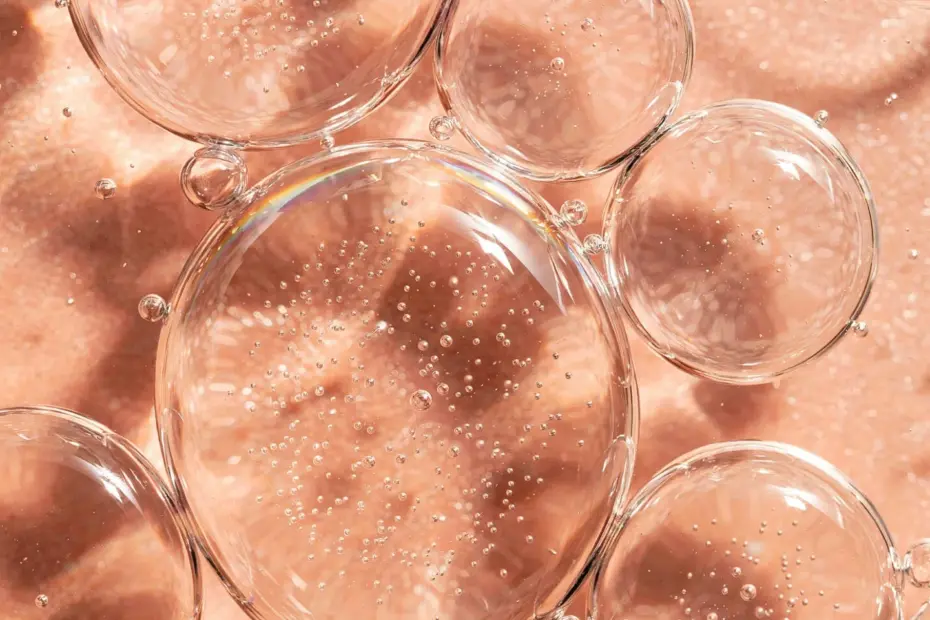 Clear Serum Texture for Anti-Aging | Gel Macro Detail | Skincare Tips