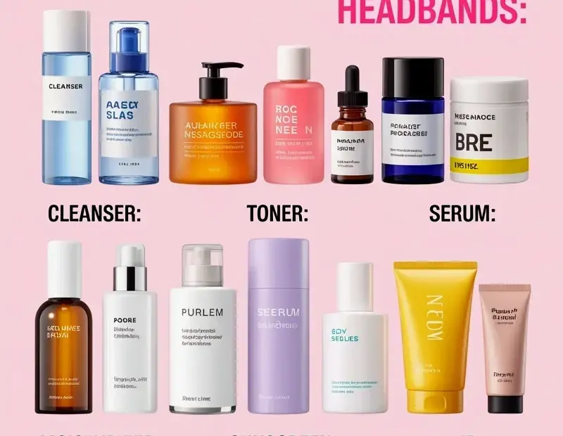 Skincare Routine Products for Clear Skin | My Full Flat Lay Setup