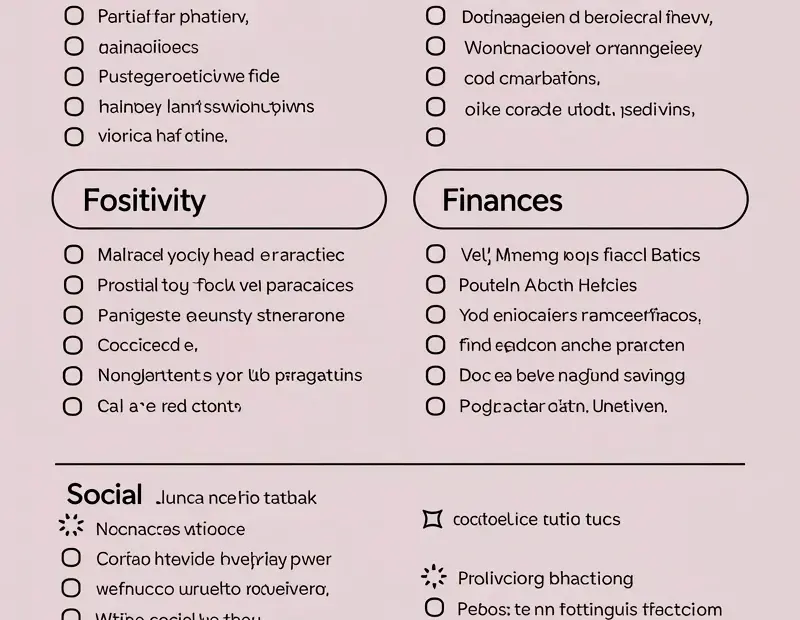 Glow Up Project Checklist: 6 Areas to Improve Your Life (Printable)