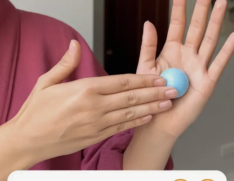 Hand Whitening Massage with a Cooling Sphere โ Cozy DIY Glow Tip