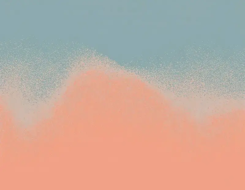 Budget-Friendly Abstract Art Download | Minimalist Salmon Pink & Blue Print