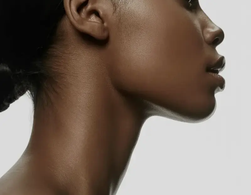 Black and White Beauty Portrait for a Serene Self-Care Sunday