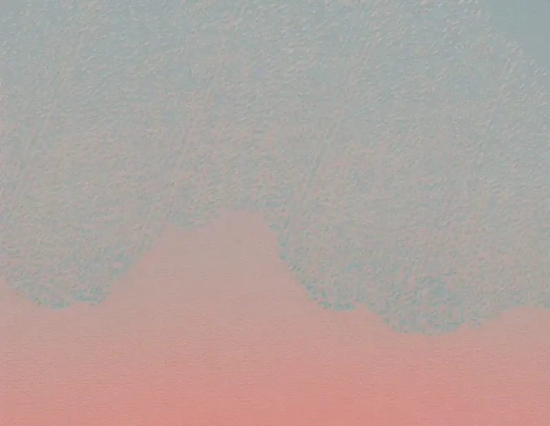 Abstract digital art in dusty blue and salmon pink | minimalist wall art idea